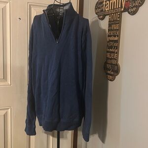 Blue Half-Zip Sweater